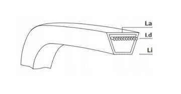 РЕМЕНЬ КЛИНОВОЙ Z630 M24 = Z24 10x 610 Li ЯПОНСКИЙ