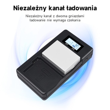 2 szt. 2000mAh LP-E8 Bateria + Ładowarka do Canon EOS 550D 600D 650D 700D X4 X5