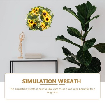 Гирлянда из подсолнухов, искусственный световой венок