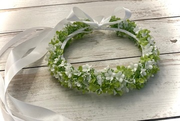 Венок для причастия из живых цветов, свадебный венок Причастие 2024, уникальный