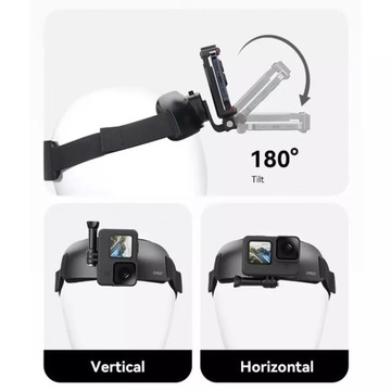 Повязка на голову с держателем ремня Ulanzi для спортивных камер телефона GoPro