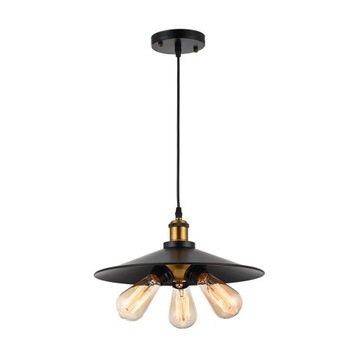 3 Głowy Retro Metalowy żyrandol Lampa Sufitowa