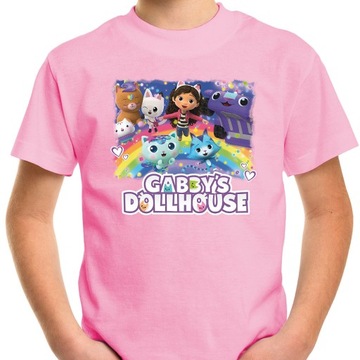 T-SHIRT KOSZULKA DLA DZIECKA KOCI DOMEK GABI 116 SUPER JAKOŚĆ