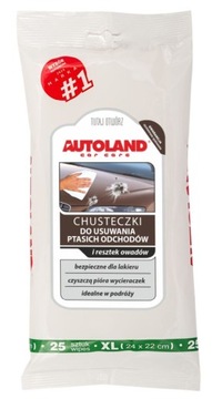 AUTOLAND CHUSTECZKI DO USUWANIA PTASICH ODCHODÓW I POZOSTAŁ. OWADÓW 25SZT
