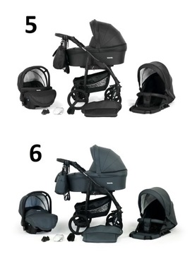 WÓZEK DZIECIĘCY VERDI TRAVEL 4W1+ TORBA + AKCESORIA