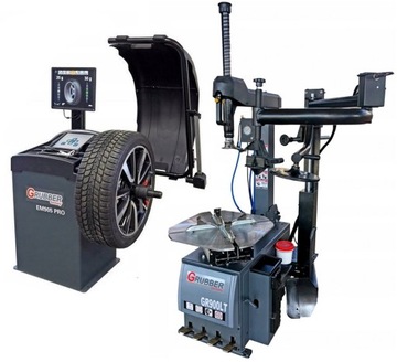 Zestaw maszyn wulkanizacja Grubber monitor laser