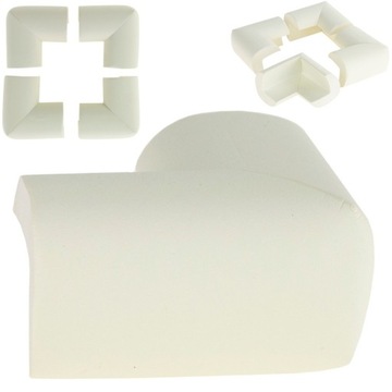 ПЕННАЯ ЛЕНТА БЕЗОПАСНАЯ ДЛЯ МЕБЕЛИ + 4 ЗАЩИТЫ УГЛОВЫХ КРОМОК БЕЛАЯ