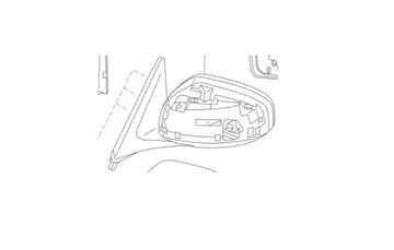 ZRCÁTKO VNĚJŠÍ PRAVÉ NISSAN