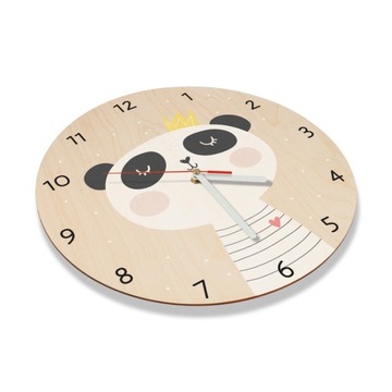 Часы настенные для детской комнаты SILENT PANDA, цифры