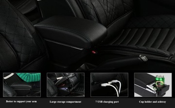 LOKETNÍ OPĚRKA DO PEUGEOT 208 2013-2018 SKŘÍŇKA VOZIDLOVÝ DVOJITÁ VRSTVA