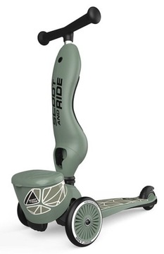 НАБОР СКУТЕРА Scoot And Ride 2 в 1 + ШЛЕМ XXS со светодиодной подсветкой для S LIFESTYLE Зеленый 1+