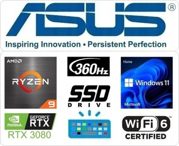 Ноутбук Asus ROG Strix G17 17,3 FHD 360 Гц Ryzen 9 6900HX 64 ГБ SSD2 ТБ RTX3080