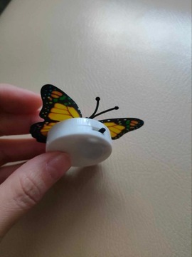 Светящиеся бабочки Светодиодные 3D-наклейки Разноцветные 4 шт. Украшение