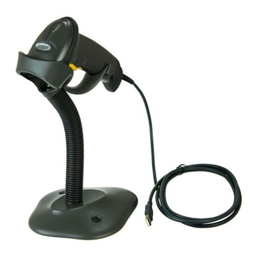 Czytnik kodów Zebra LS2208 USB ciemny z podstawką
