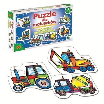 ALEXANDER Puzzle dla maluszków - maszyny budowlane 2+