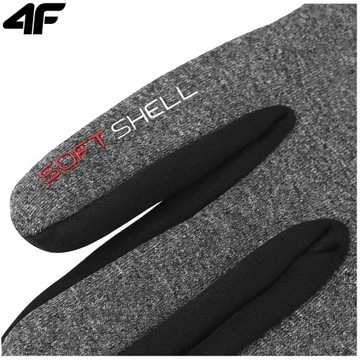 МУЖСКИЕ И ЖЕНСКИЕ ЗИМНИЕ ПЕРЧАТКИ ДЛЯ СМАРТФОНА 4F SOFTSHELL M