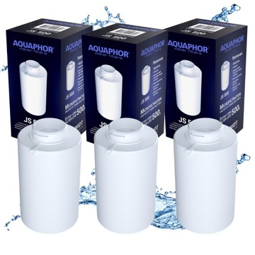 JS500 wkłady wymienne 3 sztuki, do dzbanka Aquaphor Shmidt 500.
