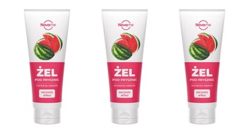 NOVAME ŻEL POD PRYSZNIC SOCZYSTY ARBUZ 3x250ml - BARDZO OWOCOWY