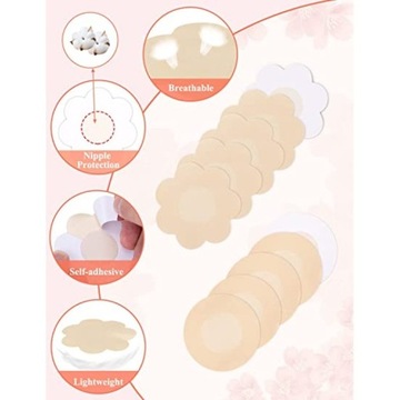 NAKLEJKI TAŚMY NA SUTKI PLASTRY NAKŁADKI + TAŚMA PODNOSZĄCA PIERSI 20 SZTUK