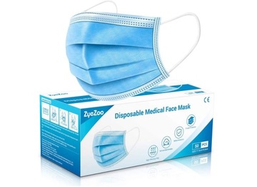 Maska maseczka chirurgiczna ochronna 3W 100 sztuk