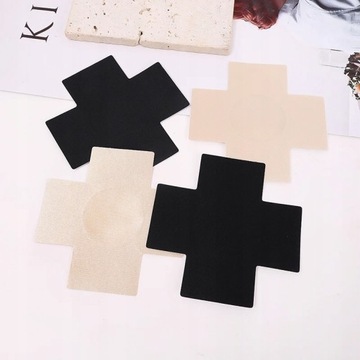 Наклейки Nasutniki для сосков x склеинные кресты черные 5 пары