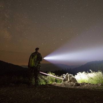 ТАКТИЧЕСКИЙ ФОНАРЬ СВЕТОДИОДНЫЙ ЗУМ, ПЕРЕЗАРЯЖАЕМЫЙ КАРМАН С КРЫШКОЙ USB + ЧЕХОЛ