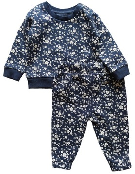 PRIMARK wygodny dres w kwiatki 74cm 6-9m