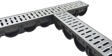 Канальный Дренаж Линейный Дренаж SP3 Решетка стальная ОЦИНКОВАННАЯ 12,5х10см