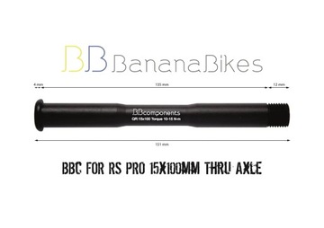 Oś do amortyzatoa Rock Shox BBc FOR RS V3 15*100mm