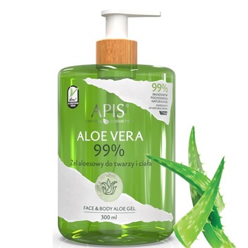 APIS Aloe Vera żel aloesowy 99% kojący ciało twarz