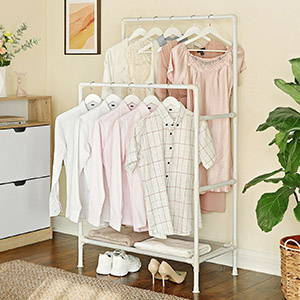 ПОЛКА ДЛЯ ОБУВИ ПОЛКА ДЛЯ ОБУВИ SONGMICS, 2 РЕЙКИ