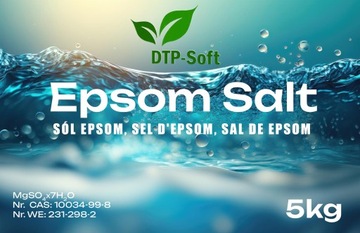 5 кг ведро горькой соли сульфата магния, чистый 99,5% Epsom 5 кг Epson