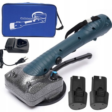 МОЩНАЯ ВИБРАЦИОННАЯ ПРИСОСКА 1000ВТ ДЛЯ УКЛАДКИ ПЛИТКИ + 2 АККУМУЛЯТОРА