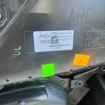 BOCZEK TAPICERKA DRZWI LEWY PRAWY TYŁ 3008 II