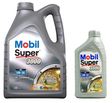 Olej MOBIL SUPER 3000 XE 5W30 SN C3 6L (5+1) VW 505.01 MB 229.52 dexos2