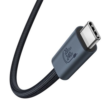 КАБЕЛЬ BASEUS USB-C, 240 Вт, БЫСТРАЯ ЗАРЯДКА, 8K/60 ГЦ, ПЕРЕДАЧА, 20 ГБ/С, 1,8 М