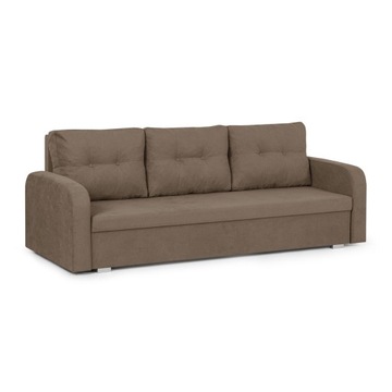 Sofa kanapa 3 os z funkcją spania BERLIN brązowy