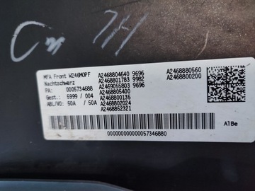 MERCEDES B TŘÍDA A246 W246 NÁRAZNÍK FACELIFT PŘEDNÍ A2468804640