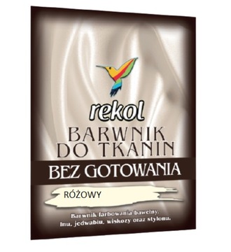 Barwnik bez gotowania odzieży ubrań ARGUS RÓŻOWY