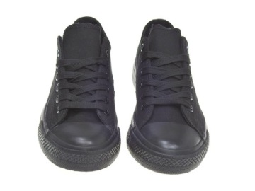 LA01 Полностью черные гладкие спортивные кроссовки, размер 37