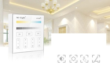 ПАНЕЛЬ ДИСТАНЦИОННОГО УПРАВЛЕНИЯ MILIGHT B2 LED 4-ЗОННАЯ НАСТЕННАЯ ПАНЕЛЬ