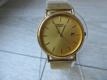 ZEGAREK SEIKO QUARTZ 7N22-8A00 GOLD BDB STAN REAL FOTO