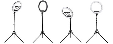 LAMPA PIERŚCIENIOWA LED RING 60W STATYW 180CM ZDALNE STEROWANIE