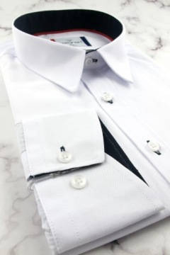 Мужская элегантная деловая рубашка к костюму E415