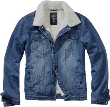 Kurtka Ciepła BRANDIT SHERPA Niebieski Jeans M