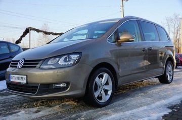 Volkswagen Sharan II Van 2.0 TDI-CR BMT 140KM 2014 Volkswagen Sharan 2.0 TDI CR 140 KM, 4x4, 7osob, Webasto, Biksenon, Hak, G, zdjęcie 4