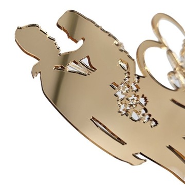 Золотой топпер для торта с инициалами ИНИЦИАЛЫ свадьба свадебное золотое зеркало