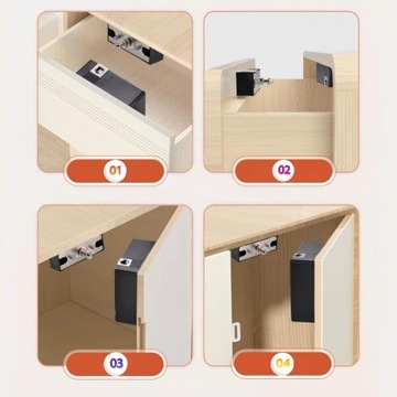 Замок мебели NFC: антисропец для ящиков из 2 цепочек+карты+ключи