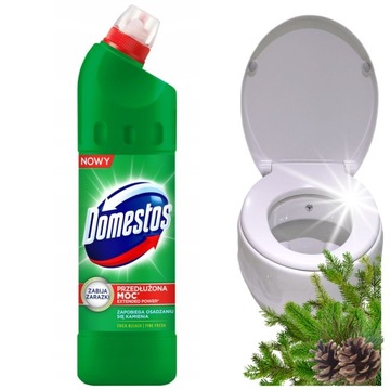 Domestos Pine Fresh Żel do Wc z Wybielaczem 750 ml