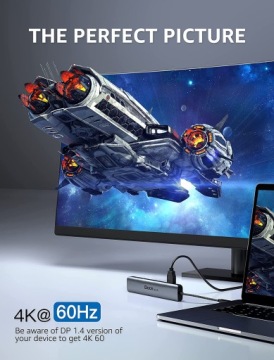КОНЦЕНТРАТОР USB MULTIPORT ETHERNET HDMI USB 3.0 MICRO SD